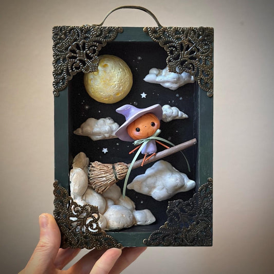 Punkin People witch 5x7 inch Story Box