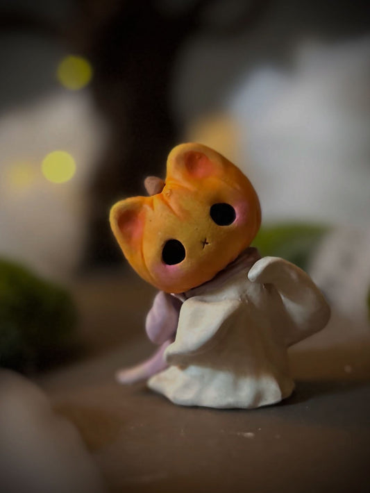 Preorder  Pumpkitten 3 inch figurine, art toy