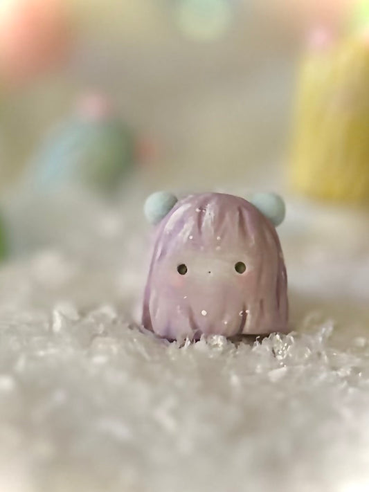 Preorder lavender Warm Fuzzy 1 inch figurine, art toy