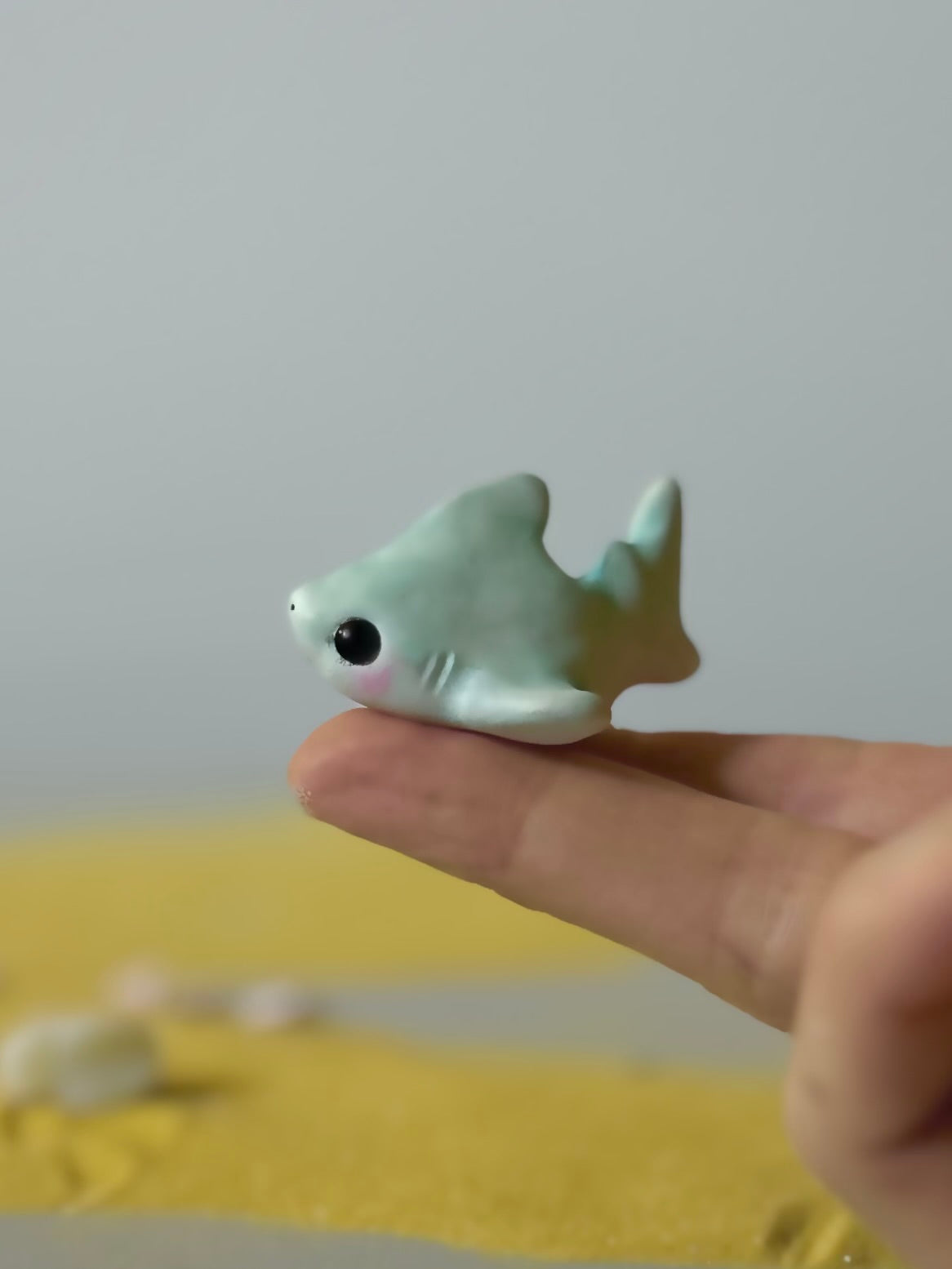 Preorder Rainbow BB Shark  1.5 inch figurine, art toy