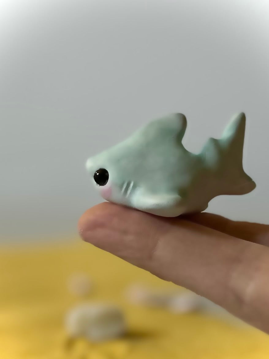 Preorder Rainbow BB Shark  1.5 inch figurine, art toy