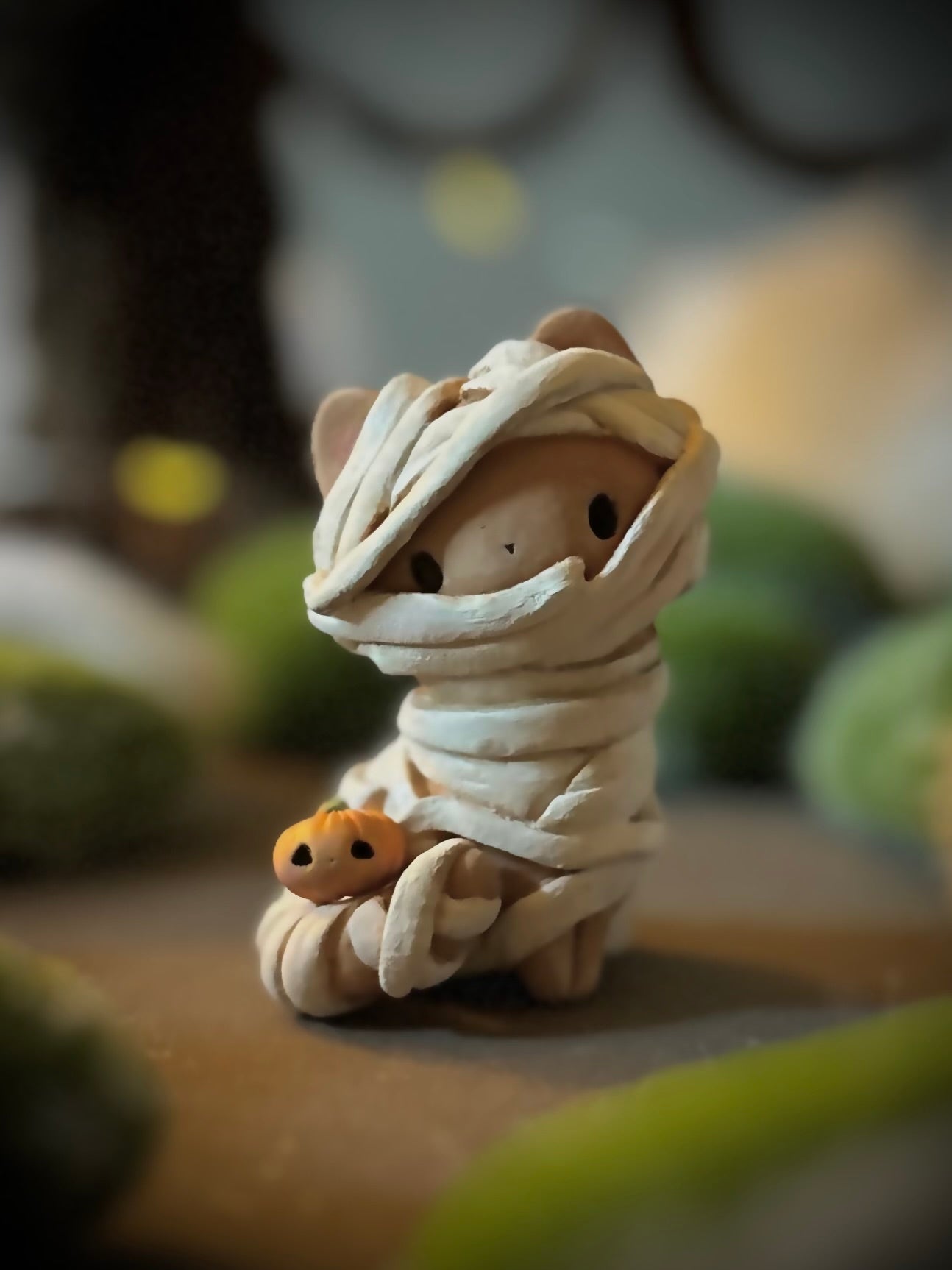 PREORDER Mummy Kitty 2.5 inch  resin Art toy, Figurine