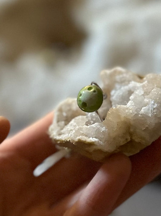 PRE ORDER Moss Moon Ring for the Earthy Soul