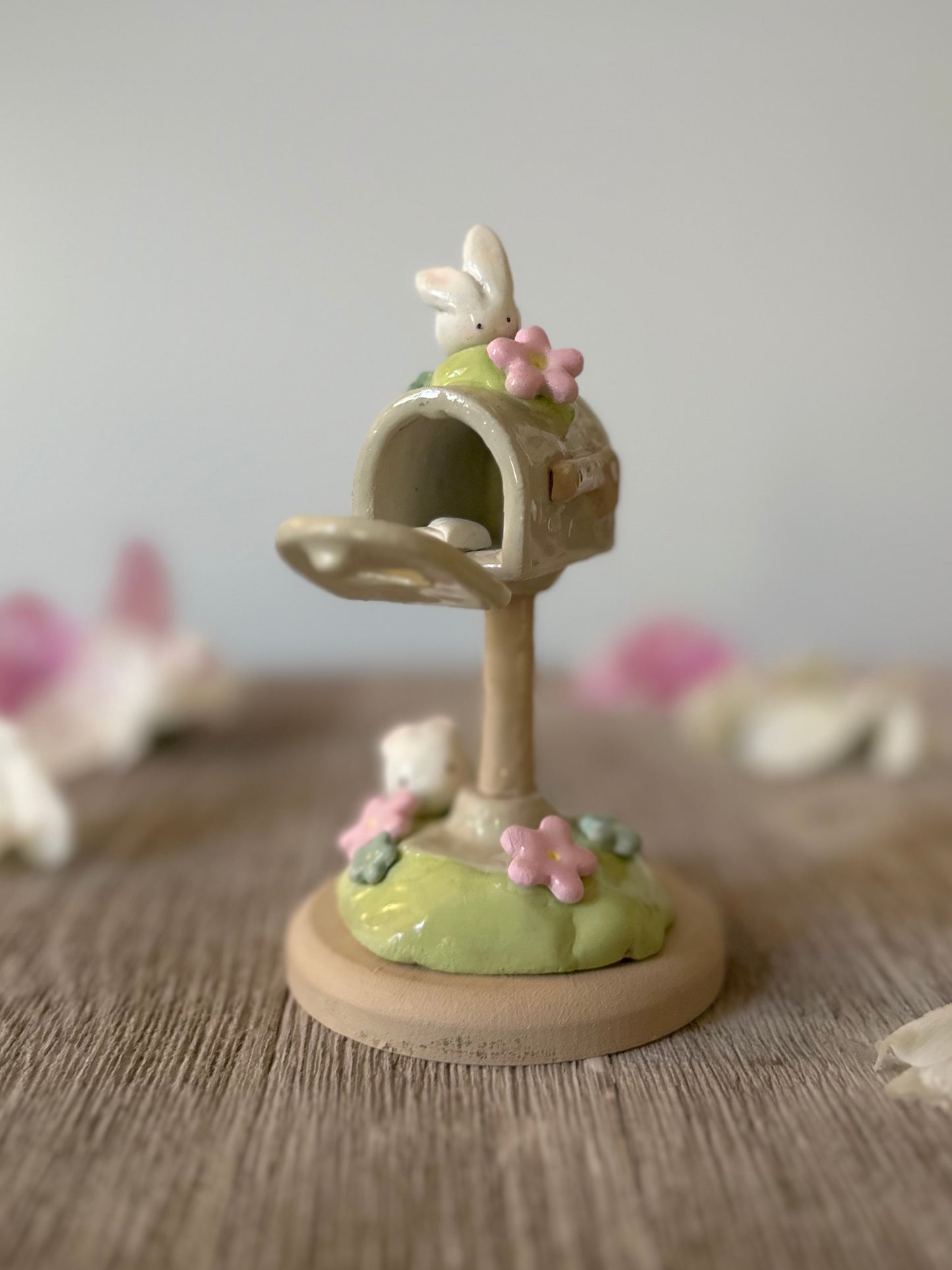 Spring Messaged Mail Box  Original Clay figurine