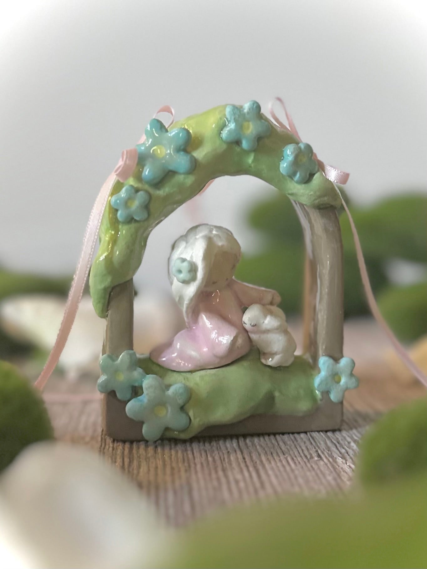 Innocence 3 inch  clay wall hanging