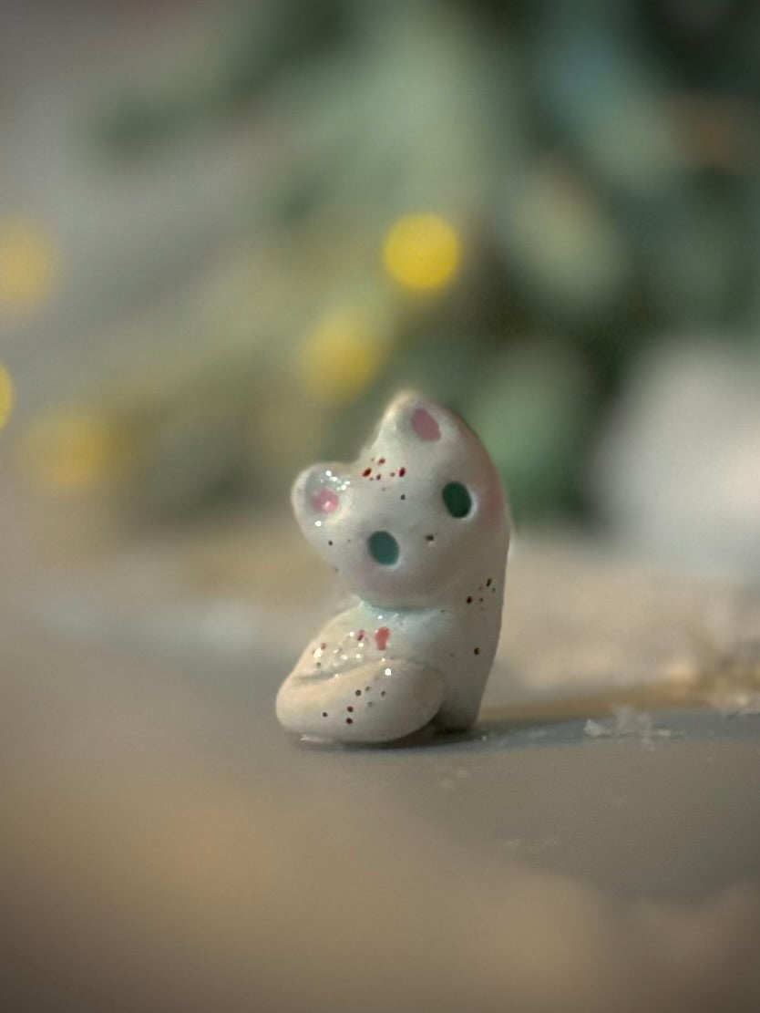 Preorder Christmas Kitty Blind Box  1 inch figurine, art toy