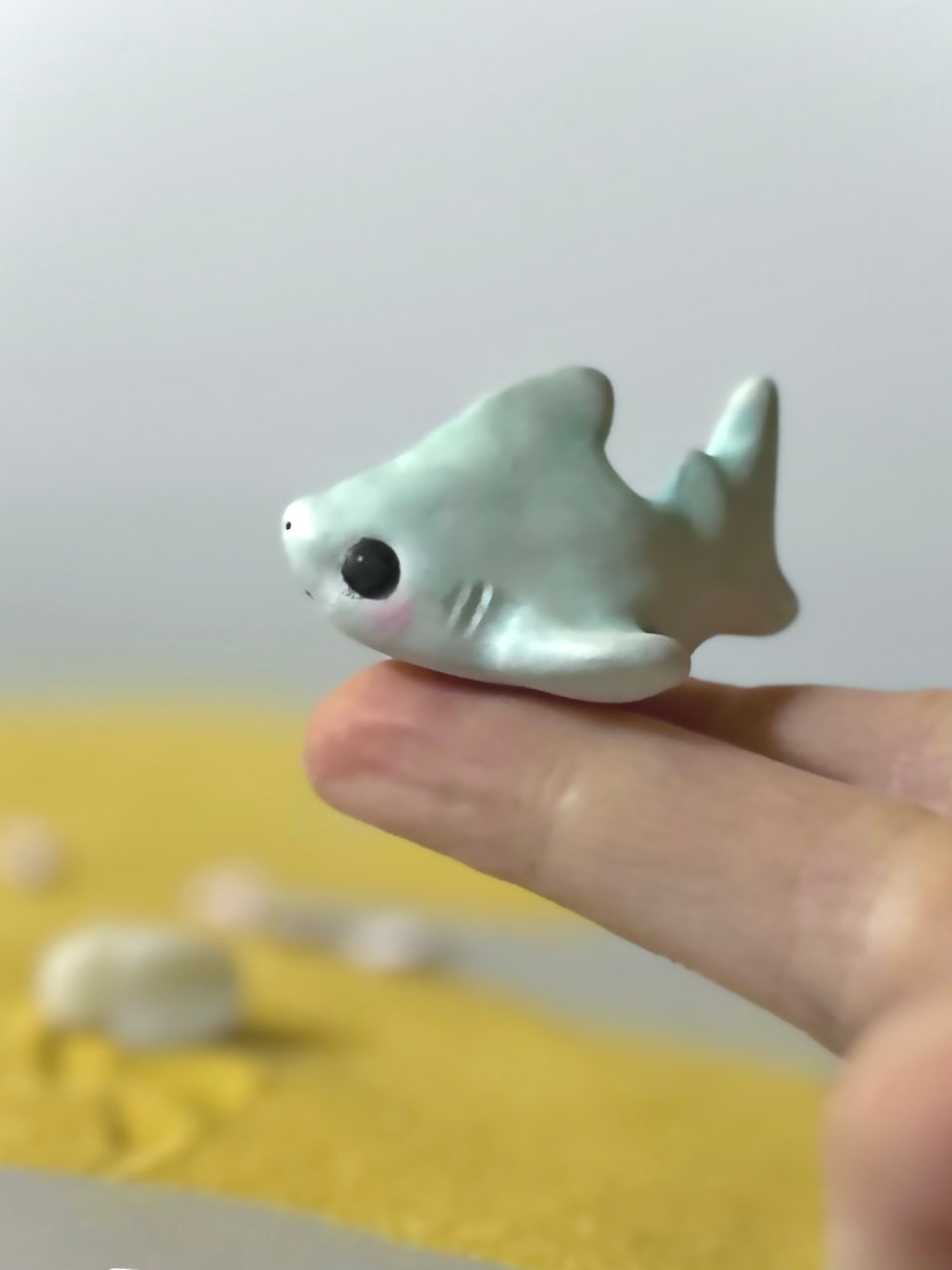 Preorder Rainbow BB Shark  1.5 inch figurine, art toy