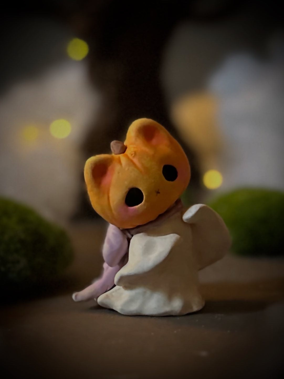 Preorder  Pumpkitten 3 inch figurine, art toy