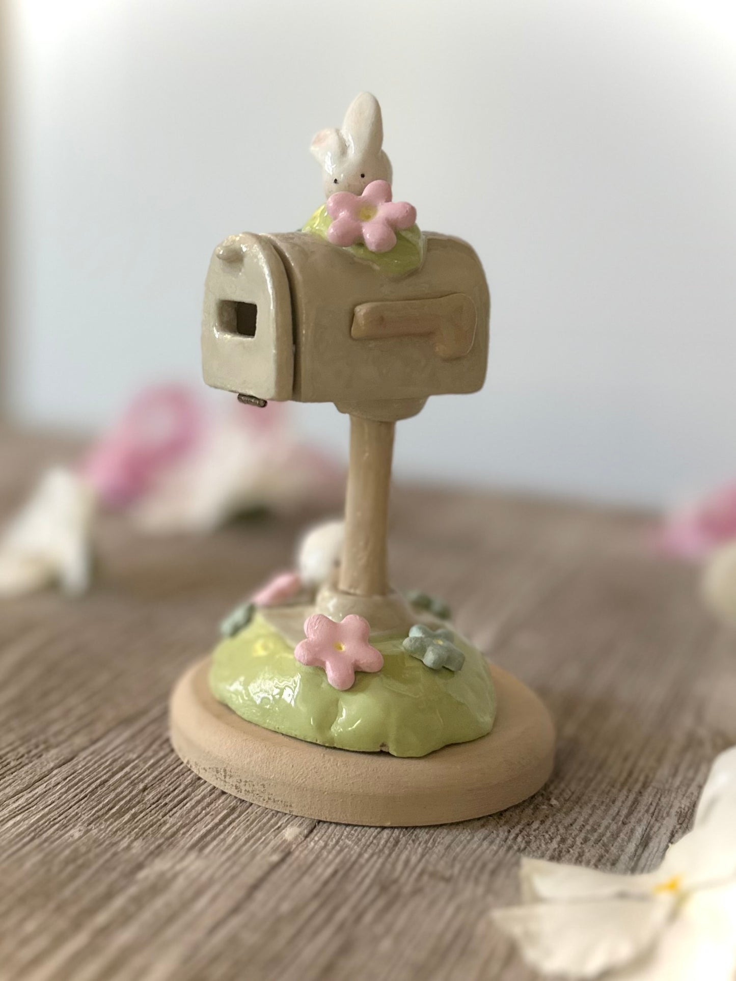 Spring Messaged Mail Box  Original Clay figurine