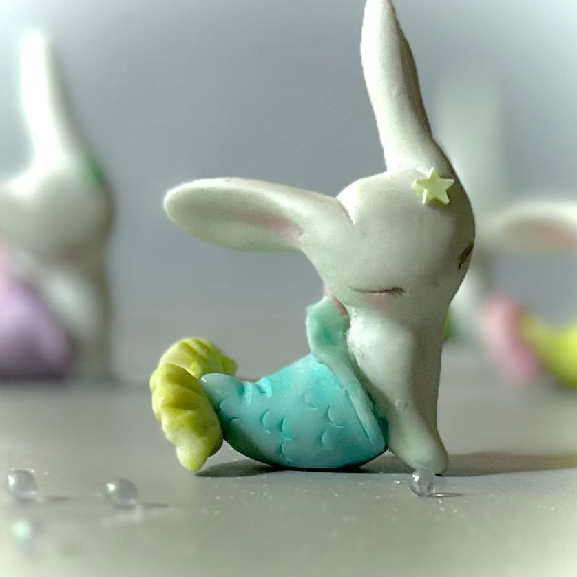 Blue MerBun 2inch original Figurine