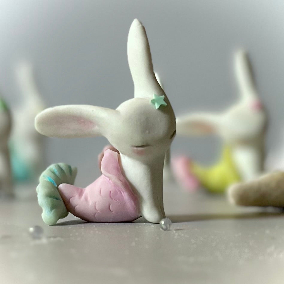 Pink MerBun 2inch original Figurine