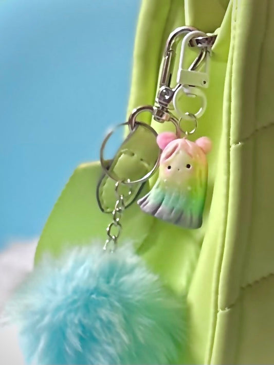 Preorder Rainbow Warm Fuzzy BAG CHARM  1.5 inch figurine, art toy