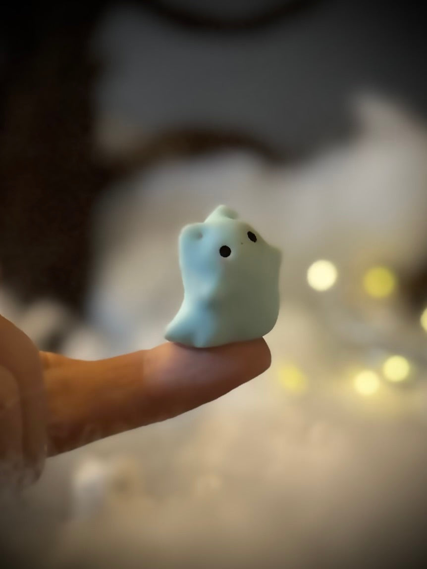 Preorder Family Set of all four Mini Ghost Kitty Blind Bag  1 inch figurine, art toy