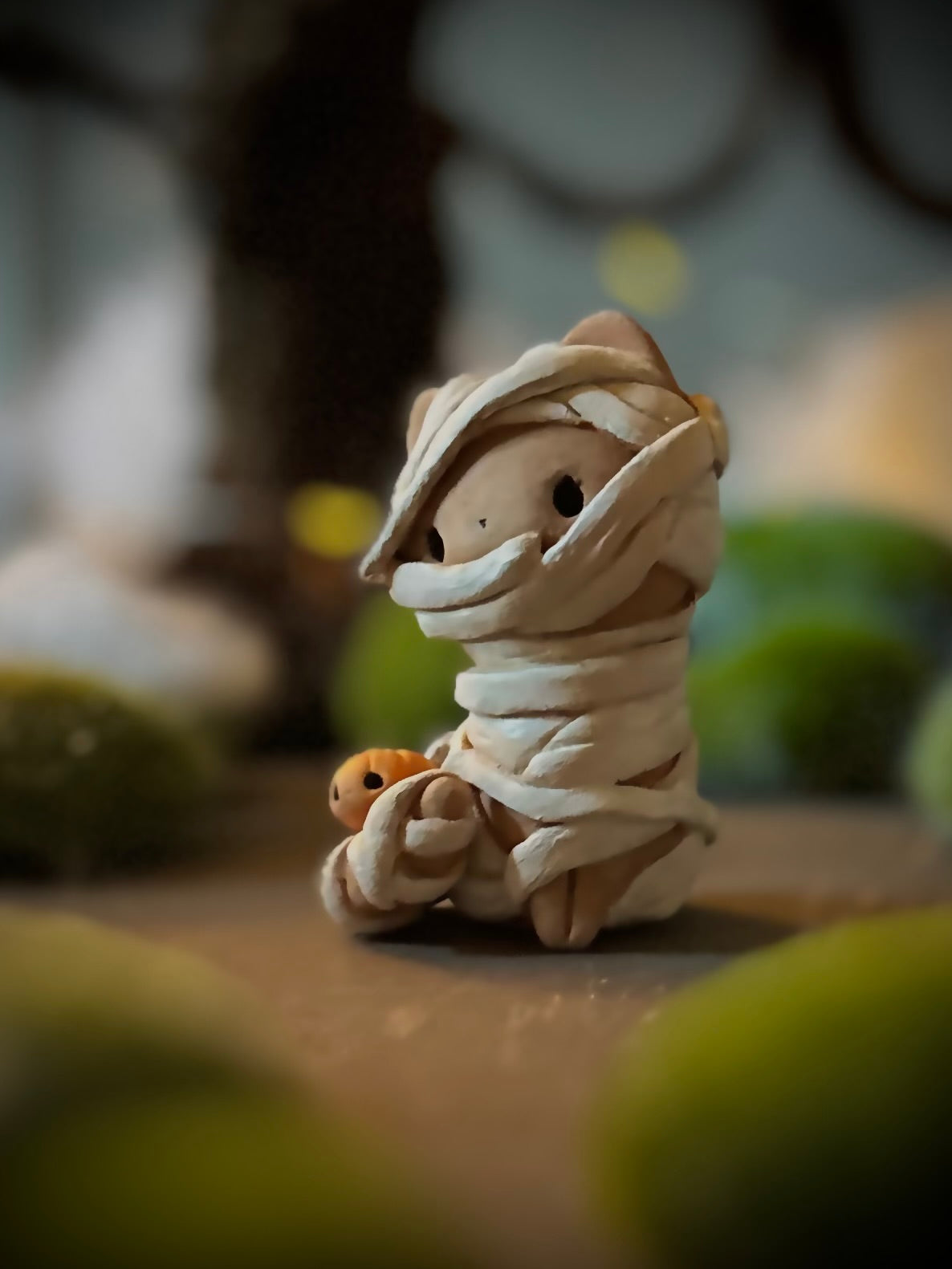 PREORDER Mummy Kitty 2.5 inch  resin Art toy, Figurine