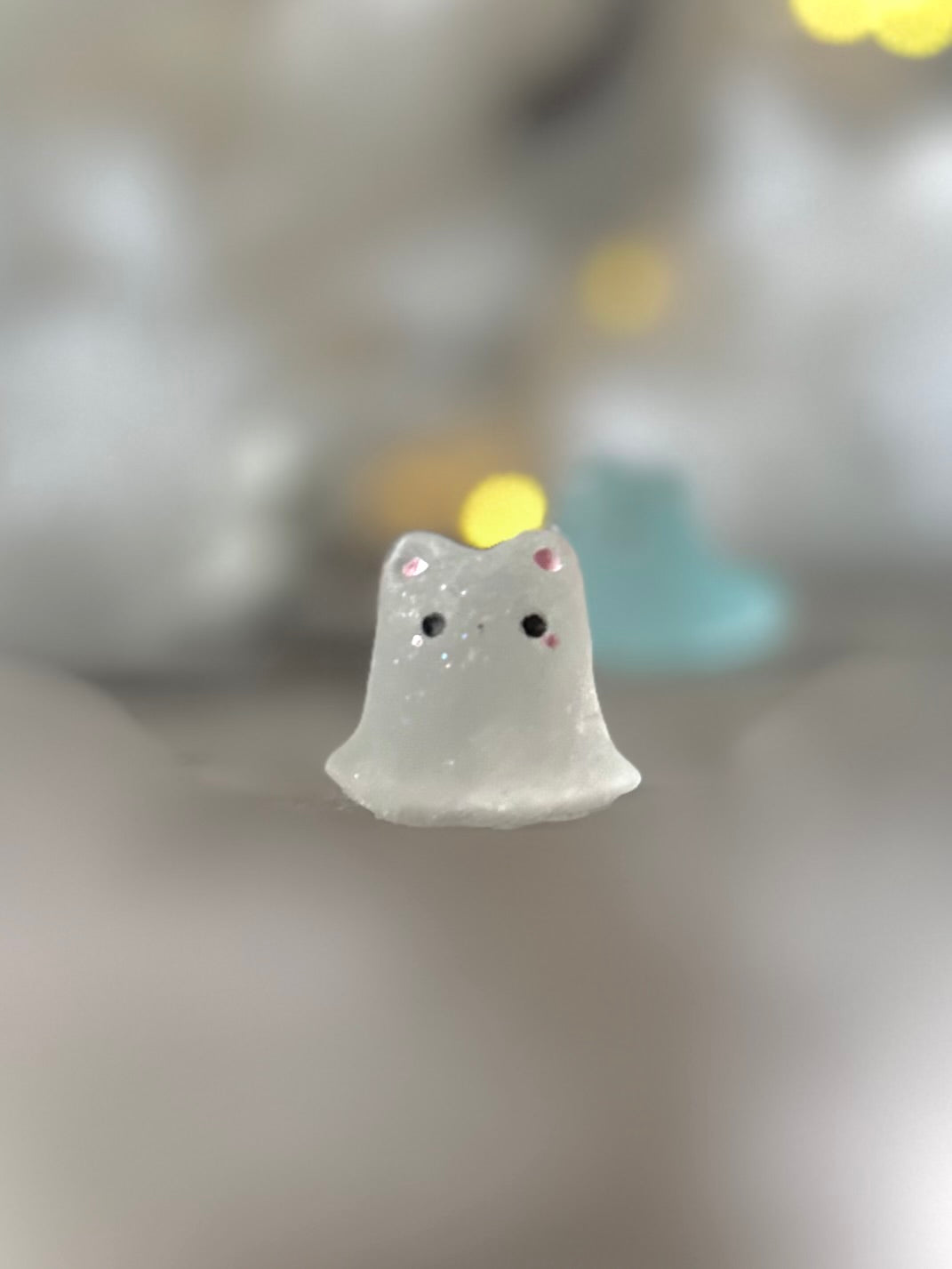 Preorder Family Set of all four Mini Ghost Kitty Blind Bag  1 inch figurine, art toy