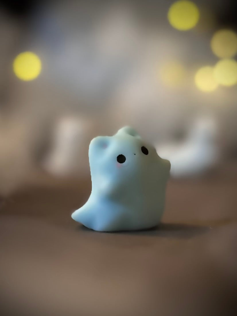 Preorder Family Set of all four Mini Ghost Kitty Blind Bag  1 inch figurine, art toy