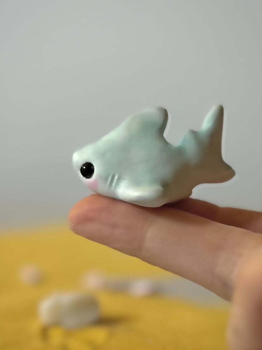 Preorder Rainbow BB Shark  1.5 inch figurine, art toy