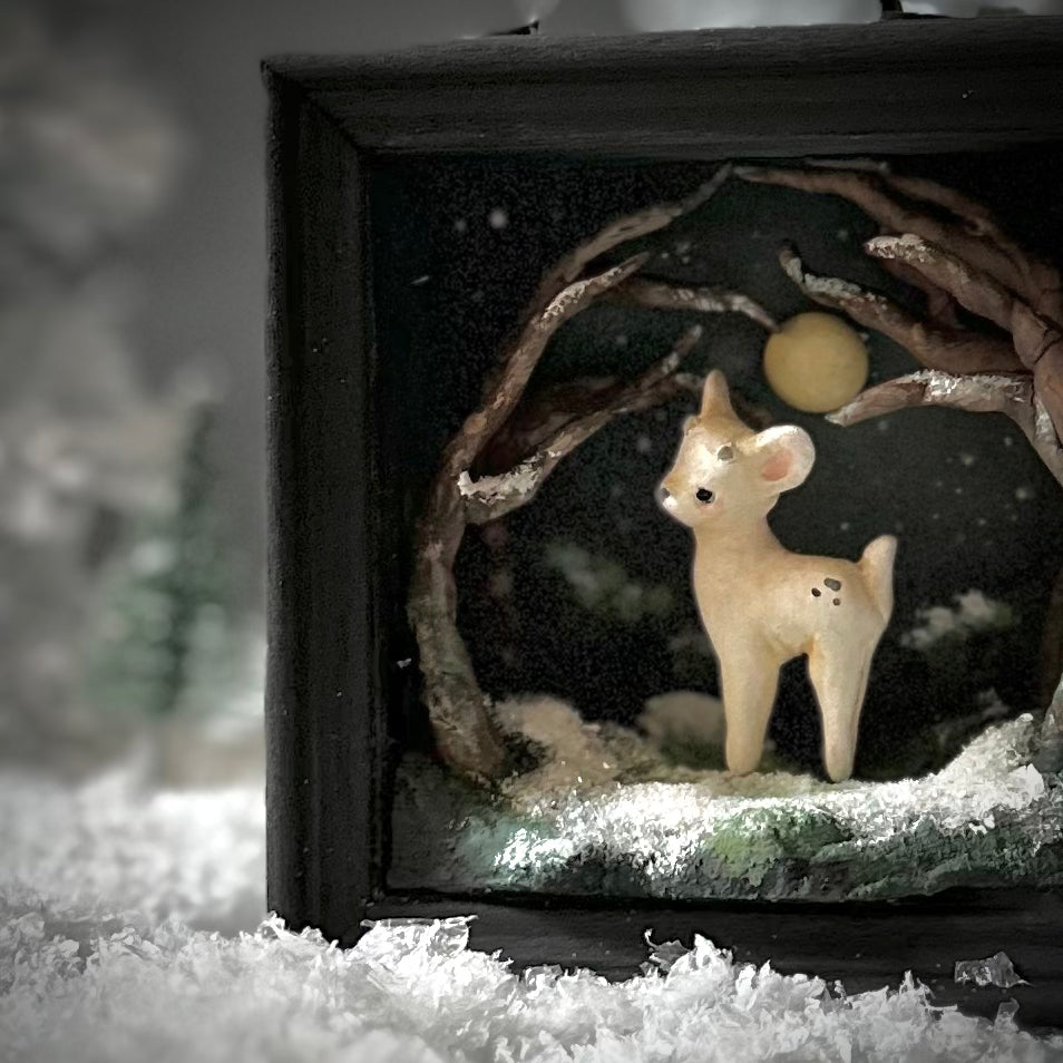 Winter Spirit Deer 4x4 Story Box