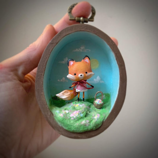New Beginnings Fox Girl 3x3 inch Story Bix