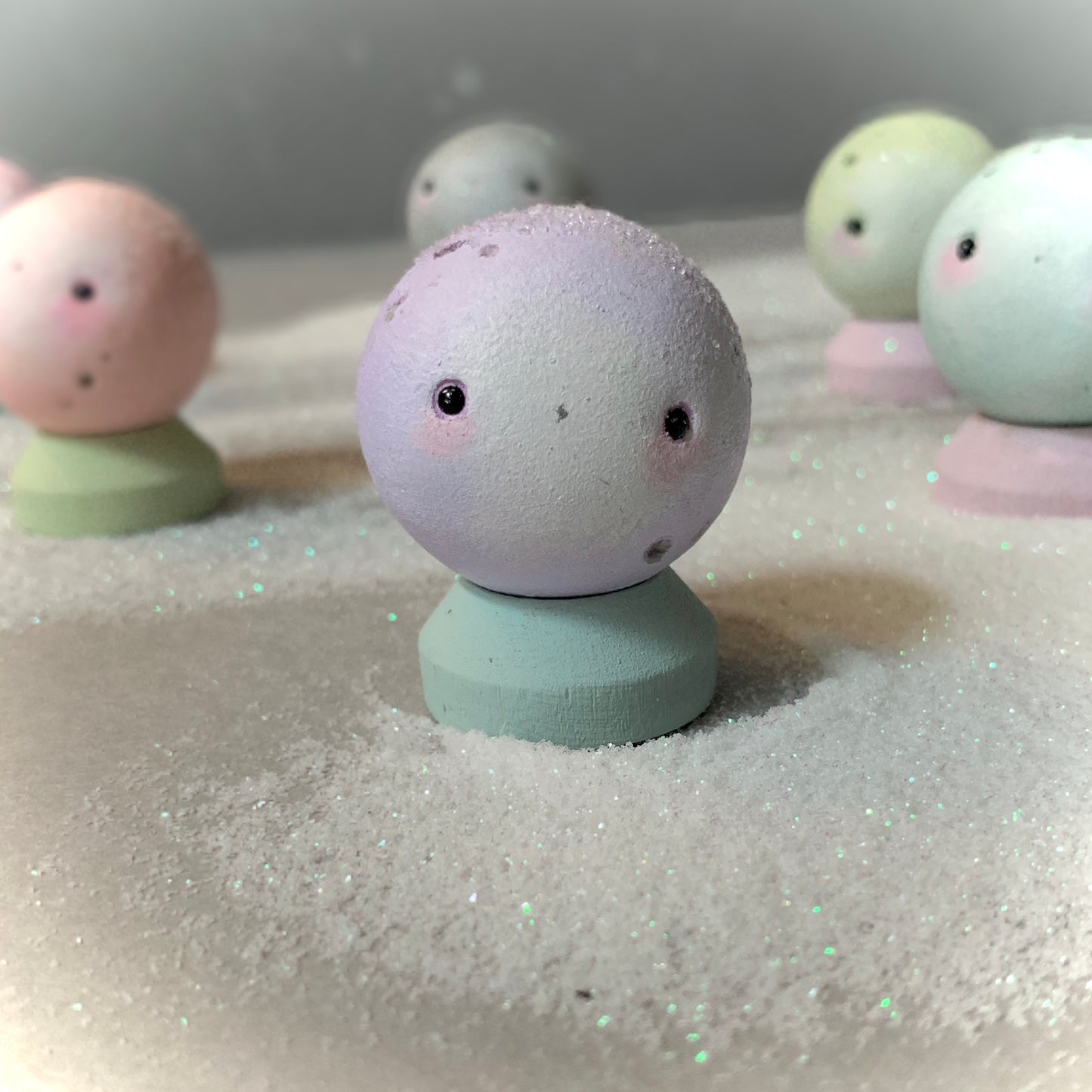 Lavender Mini Moon Man 2x2 figurine