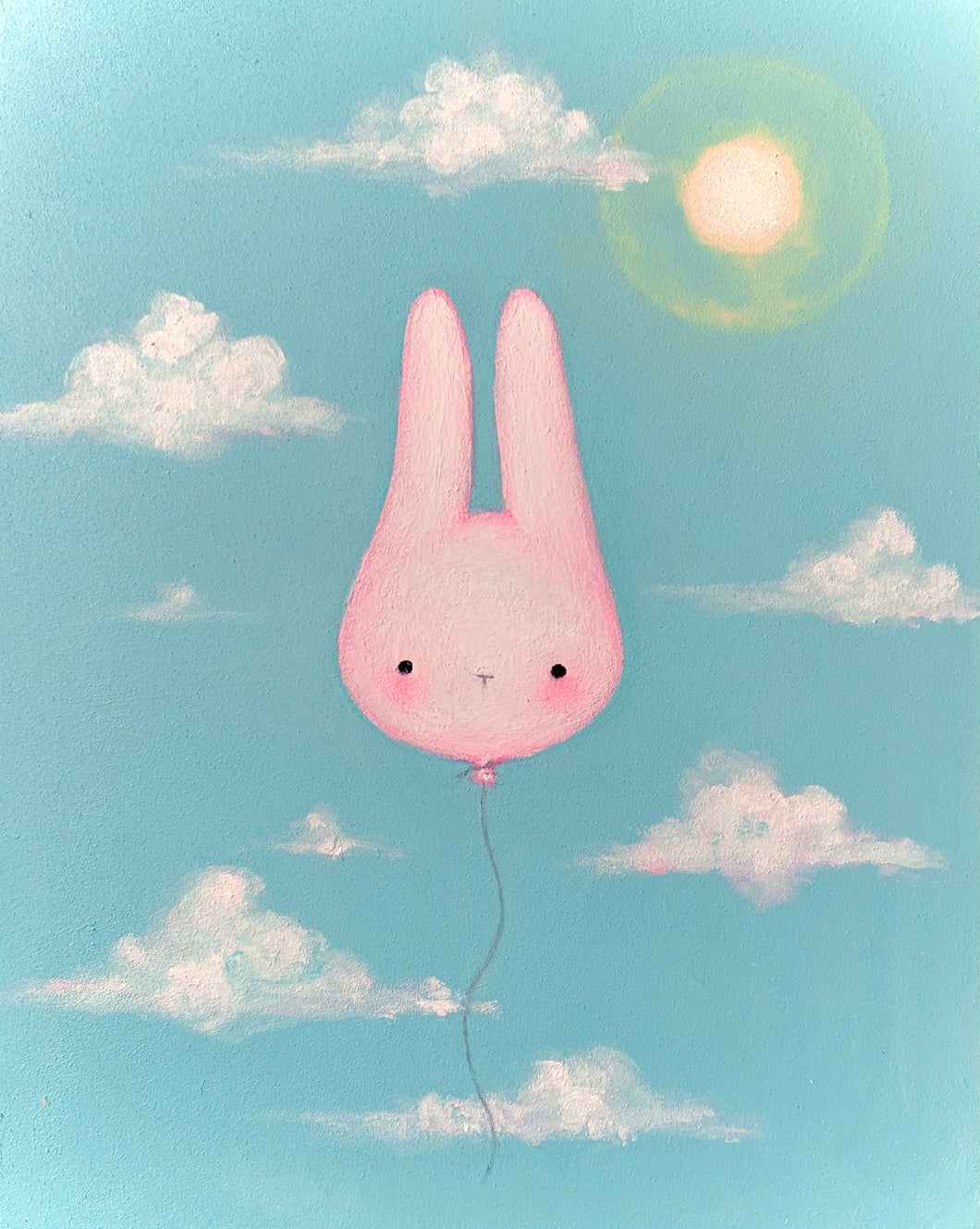 4x6 Full Bunny Balloon Print