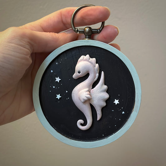 Glide Sea Horse 4x4 inch wall hanging