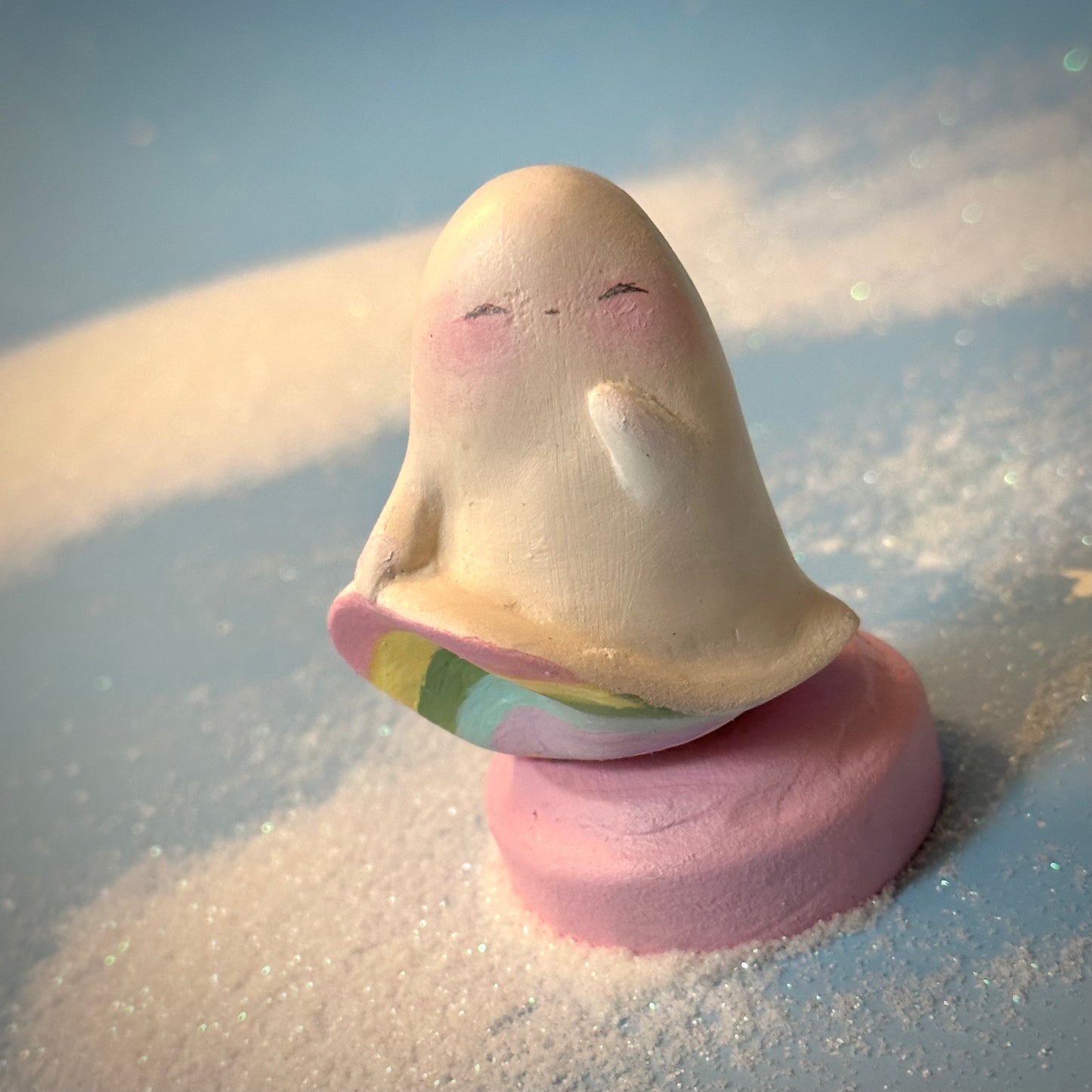 Peek a Boo Ghost Figurine