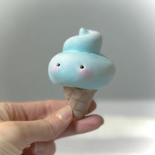 Cute Cream Blue large 5 inch figurine