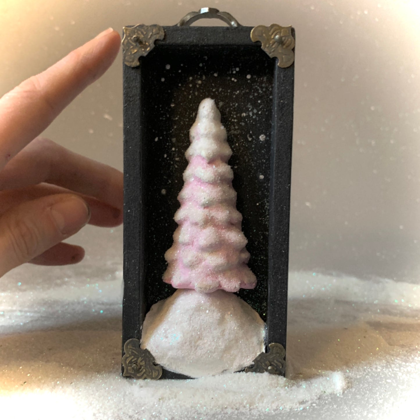 Pink Happy Little Trees 5x2.5 inch Story Box