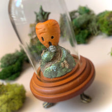 Summoner of Spring Carrot House 6 inch  glass cloche