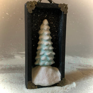 Blue Happy Little Trees 5x2.5 inch Story Box