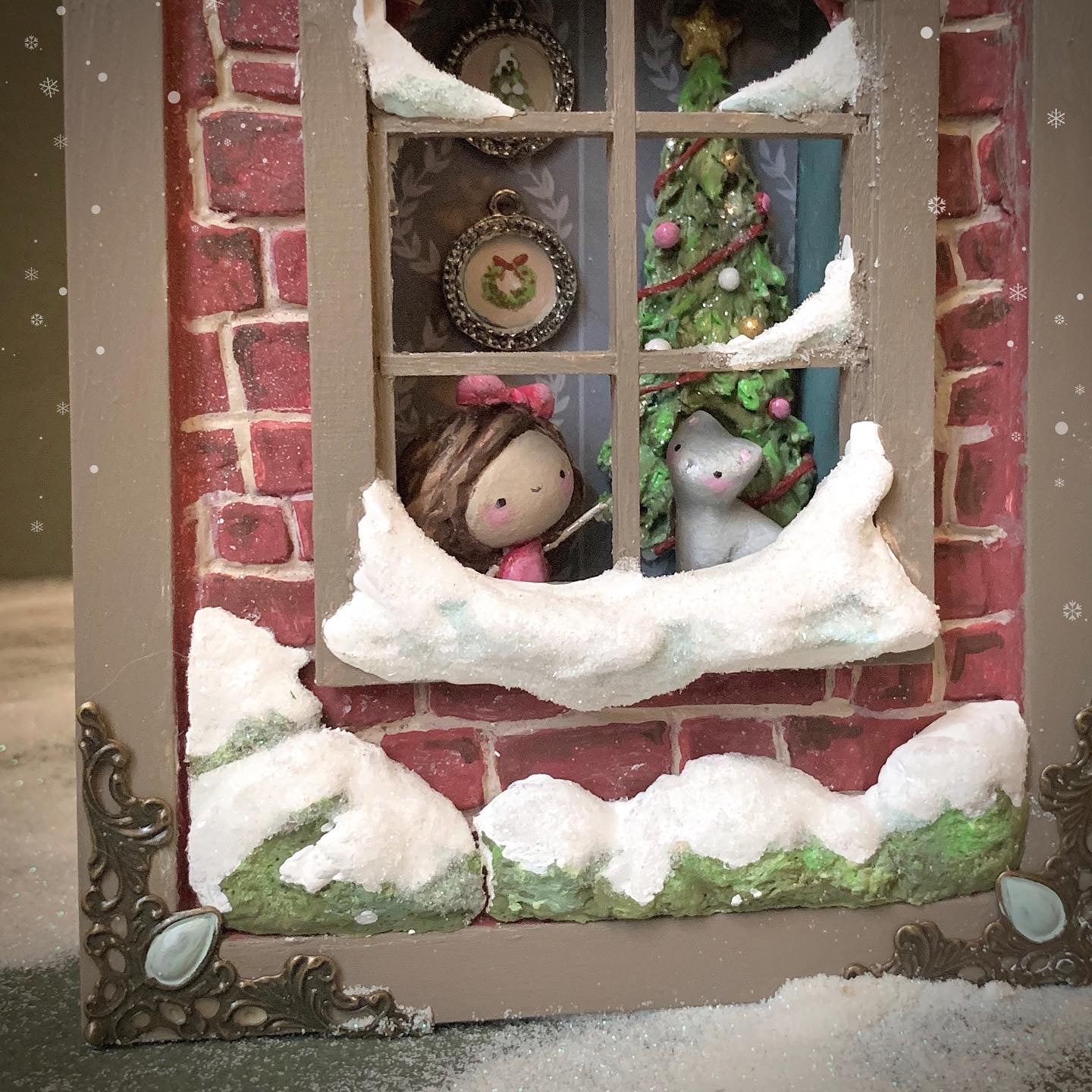 Bringer of Yule Tide Window 5x7 Story Box