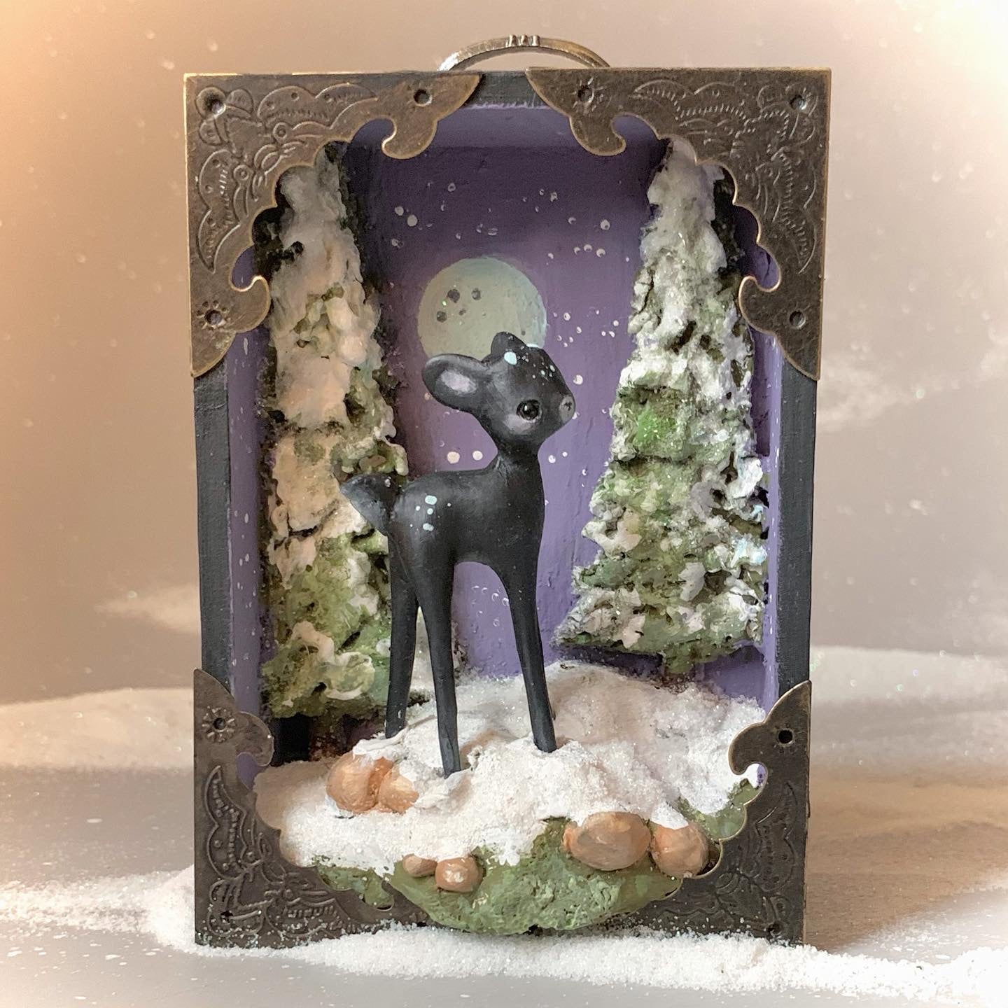 Night Watchman Deer 5x4 inch story Box