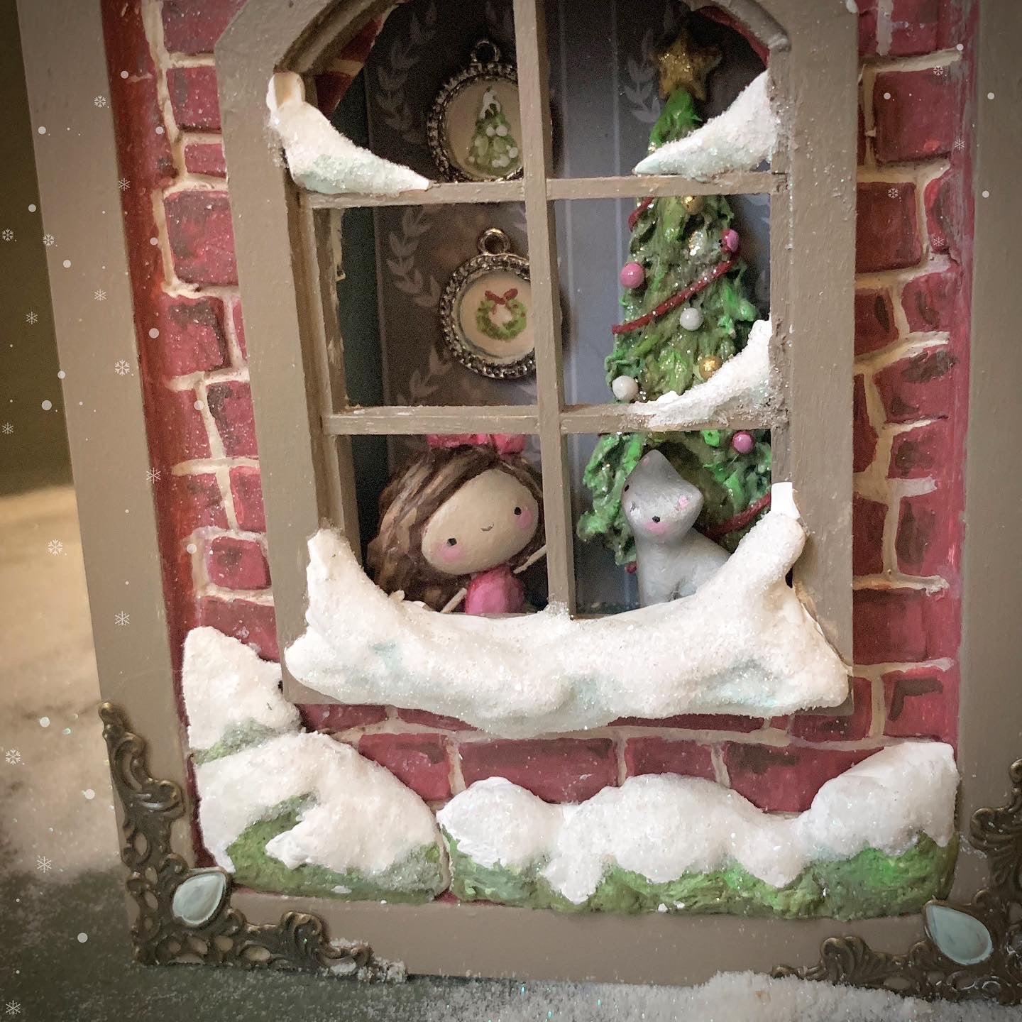 Bringer of Yule Tide Window 5x7 Story Box