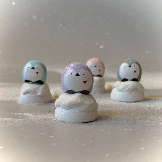 Little Bits of Love Lavender Penguin  Mini Figurine