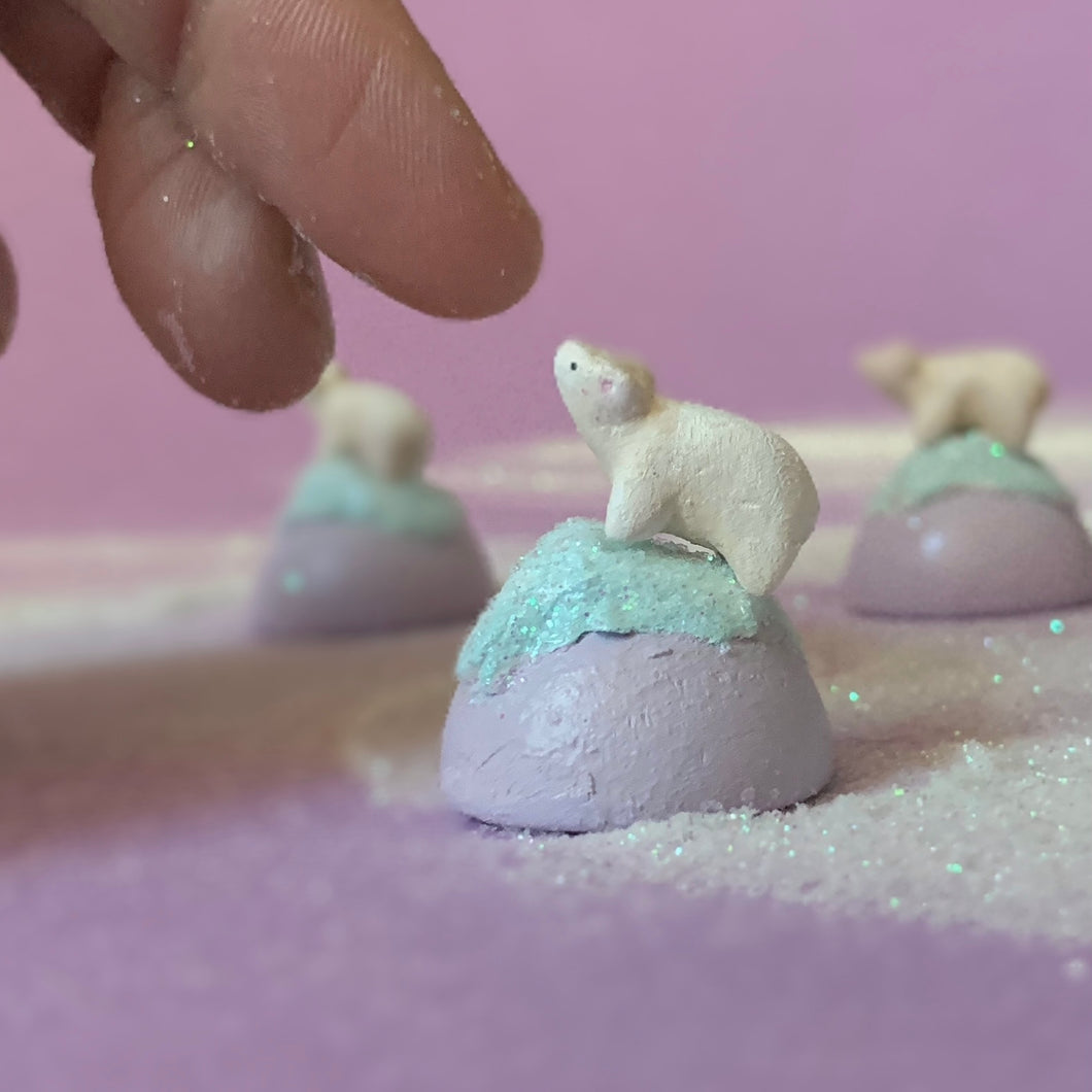 Quiet Keeper Polar Bear Mini Figurine