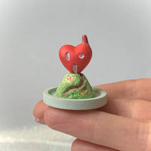 The Heart House Red 1 inch glass Cloche