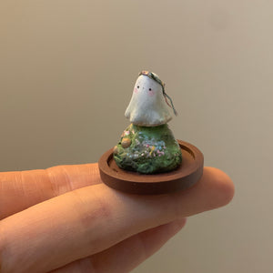 Summoner of Spring Ghost in 1.5 inch Glass Cloche
