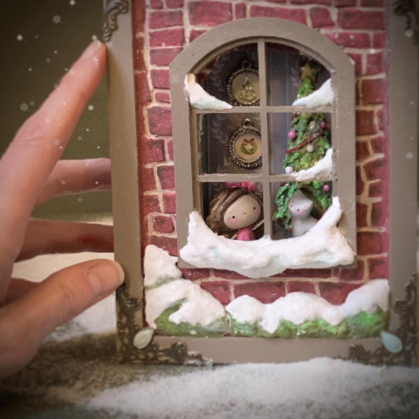 Bringer of Yule Tide Window 5x7 Story Box