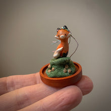 Summoner of Spring Fox in 1.5 inch Glass Cloche