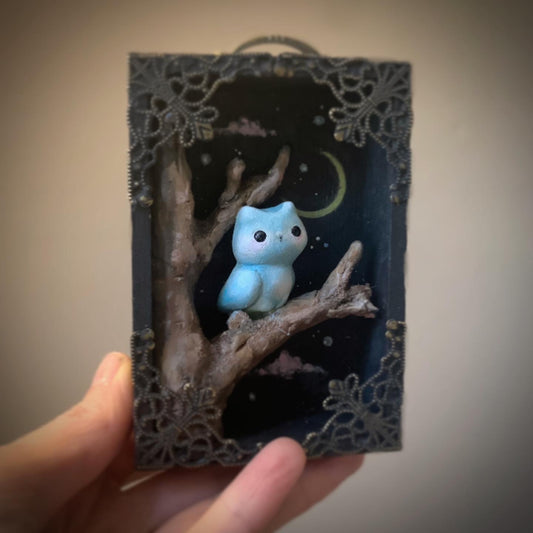 Night Watchman Owl  4x3  inch story Box