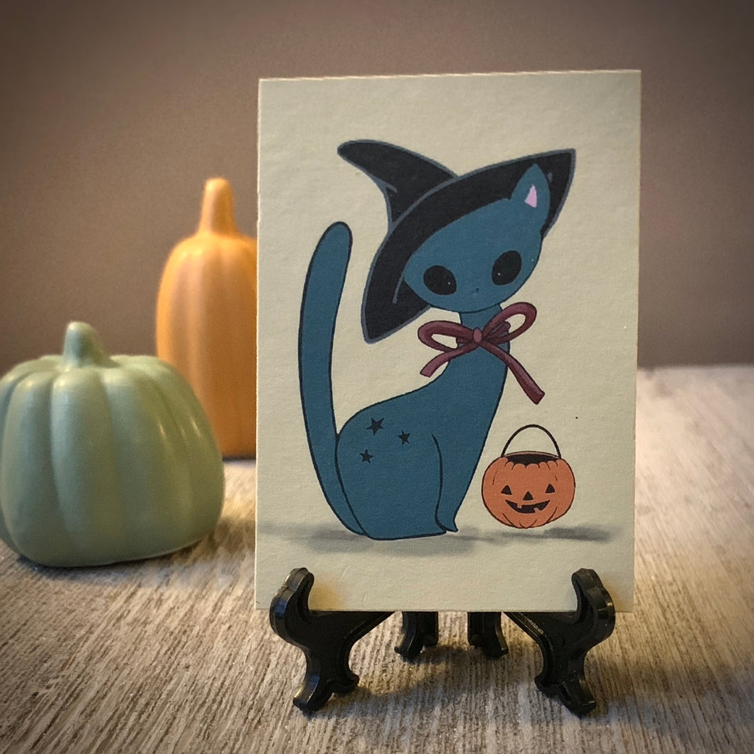 Mini 2x3  Witch Kitty print