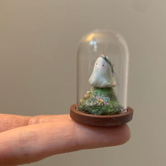 Summoner of Spring Ghost in 1.5 inch Glass Cloche