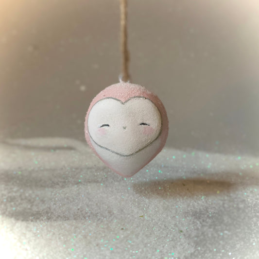Pink Snow Summoner Owl Ornament