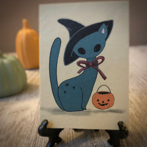 Mini 2x3  Witch Kitty print